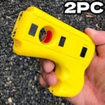 2pc Defender 10mv Rechargeable Pistol Grip Stun Gun W Led Light & Holster Yellow. Fixed Price $34.95.