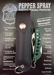Police Magnum Pepper Spray .75oz Black Keychain Holster Pocket Knife Protection. Fixed Price $9.95.