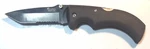 Scipio Tactical Folding 3.5" Blade, Stainless Steel Tanto Combo Soft Grip Vguc. Fixed Price $9.00.