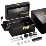 Uniepoch Large Black Bamboo Stash Combo Lock Tray Smell-proof Secure Storage. Fixed Price $67.22.