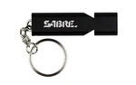 Sabre Whistle W/lanyard Black. Fixed Price $16.95.