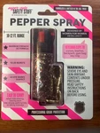Super-cute Safety Stuff Pepper Spray Key Chain 10-12 Ft. Range Confetti Can. Fixed Price $12.99.