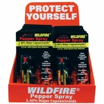 12 Wholesale Lot Wildfire 1.4 Mc Pepper Spray Key Chain And Counter Display. Fixed Price $55.00.