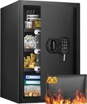 Security Box Home Fireproof Safe With Waterproof, Cu 3.8 Ft Large Extra Fir. Fixed Price $146.73.