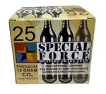 25 Pk 12 Gram Special Force Co2 Cartridges With Oiler For Byrna W/boost/le/hdxl. Fixed Price $27.95.