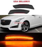 Smoked Lens Amber Led Front Side Marker Lights For 2014-2019 Cadillac Cts Cts-v. Fixed Price $29.97.