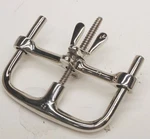 Collectible Bagno Type Handcuffs By Chicago Model 1700 Nickel Plated Rare. Fixed Price $40.00.