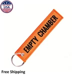 Empty Chamber Keychain Orange Safety Tag Aviation Pilot Gift Range Gear. Fixed Price $6.84.