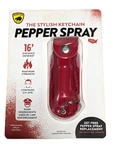 Guard Dog Red Stylish Keychain Pepper Spray 0.5oz Self Defense Uv Dye 16ft. Fixed Price $13.99.