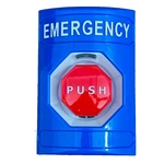 Safety Technology International Emergency Push Button,blue,red. Fixed Price $75.00.