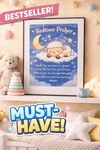 Bedtime Prayer Picture Frame Kids Christian Nursery Wall Decor Baby Room Gift. Fixed Price $14.99.