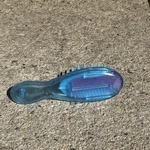 Rare Y2k Barbie Blue Translucent Hair Brush W Mini Comb Inside. Fixed Price $35.00.