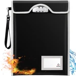 Balaperi Fireproof Document Bag, 15'x11', A4/a5/letter/legal Size, Locking Mo.... Fixed Price $29.14.