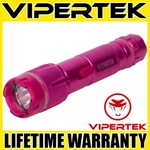 Vipertek Stun Gun Vts-t03 Pink Metal Rechargeable Led Flashlight. Fixed Price $17.98.
