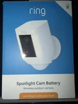 Ring Spotlight Cam Battery Cordless Outdoor Security Camera And Spotlight-white. Fixed Price $90.00.