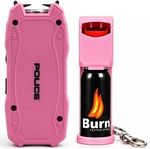 Police Stun Gun Burn Pepper Spray Combo Self Defense Security 1901 Pink. Fixed Price $17.99.