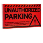 Cdxhome 100pcs Parking Violation Stickers - 5" X 8" 5'' 8'', Red. Fixed Price $21.46.