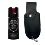 Police Magnum Pepper Spray 2oz Safety Lock Black Holster Belt Clip Security. Fixed Price $9.99.