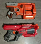 Nerf Zombie Strike Flip Fury & Mega Cyclone Shock Dart Gun Blaster Lot. Fixed Price $21.95.
