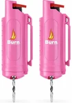 Burn Pepper Spray Women Self Defense & Personal Safety Police Grade 2 Pack Pink. Fixed Price $12.99.