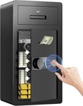 Kavey 6.8 Cub Biometric Safe Box With Lcd Keypad & Hidden Compartment For Home. Fixed Price $259.99.
