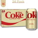 Diet Coke Caffeine Free Soda Pop Pop, 12 Fl Oz, Pack Of 24. Fixed Price $24.69.