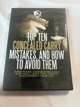 Top Ten Concealed Carry Mistakes & How To Avoid Them On Dvd Uscca Armed Americ. Fixed Price $8.99.