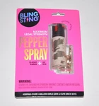 New Blingsting Pepper Spray Gold With Clip Max Legal Strength 12 Ft. Fixed Price $12.00.