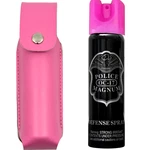 Police Magnum Pepper Spray 4oz Hp Safety Lock Pink Holster Close Out Sale. Fixed Price $12.95.