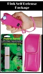 80 Mil Volt Runt Pink Flashlight Stun Gun Lipstick Pepper Spray Leather Case. Fixed Price $27.00.