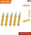 5pcs Yellow Rubber Insulated Electric Fence Handles - Weather-resistant Safety. Fixed Price $26.50.