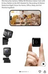 Afjaeas 1080p Mini Security Indoor Camera. Fixed Price $25.00.