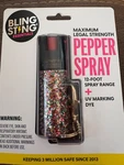 Blingsting Pepper Spray Key Chain Confetti Glitter New In Package. Fixed Price $12.99.