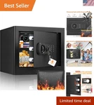 9.84"h Small Safe Box For Personal Privacy, 1.2 Cu Ft Security With Fire.... Fixed Price $115.35.