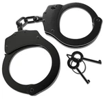 Real Law Enforcement Police Handcuffs For Training - Black Steel Double-locki.... Fixed Price $44.35.