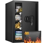 Safe Box With Fireproof Waterproof Bag, Home Keys & Pass Code Wal.... Fixed Price $209.98.