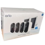 Arlo 2k Essential Outdoor Camera 2nd Gen, 4 Cameras And 2 Solar Panels, White. Fixed Price $116.99.