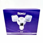 Roku Smart Home Floodlight Camera Se Wi-fi Connected, Wired Surveillance. Fixed Price $67.99.