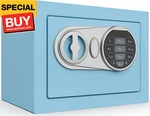 Small Safe Box For Money, Digital With Keys&code Cash And Coin, Min. Fixed Price $57.11.