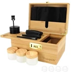 Uniepoch Premium Large Bamboo Stash Box With Combo Lock & Tray Wood. Fixed Price $45.82.