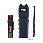 Pepper Spray Stun Gun Flashlight Self Defense Kit 10 Ft Range Sabre Rechargeable. Fixed Price $35.99.