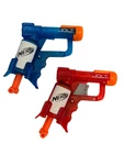 Nerf Jolt Ex-1 Blaster Lot Of 2 Red Blue Pocket Dart Gun Mini Tested Excellent. Fixed Price $12.99.