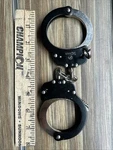 Steel Handcuffs With Two Keys & Case Heavy Duty Black Steal. Fixed Price $20.00.