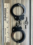 Steel Handcuffs With Two Keys & Case Heavy Duty Black Steal Profe.... Fixed Price $20.00.