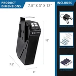 Barska Quick Access Biometric Keypad Handgun Desk Safe Ax13092. Fixed Price $205.27.