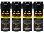 Wildfire 2oz Self Defense Security Police Pepper Sticky Gel Flip Top 4-pack. Fixed Price $64.95.
