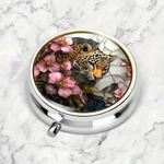 Beautiful Jaguar Pink Pill Box Organizer Medicine Case Triple Compartment Travel. Fixed Price $9.50.