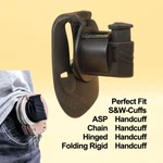 Handcuff Holder For Asp S&w Peerless Chicago Hiatt Cts Chain Hinged Handcuffs. Fixed Price $25.99.
