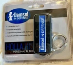 Damsel In Defense Holla His Personal Alarm 120db Black Keychain With Flashlight. Fixed Price $10.00.