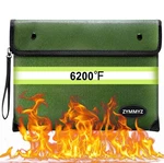 Fireproof Document Bag With Water Resistant Zipper,6200 F Heat Insulated Fire.... Fixed Price $34.80.